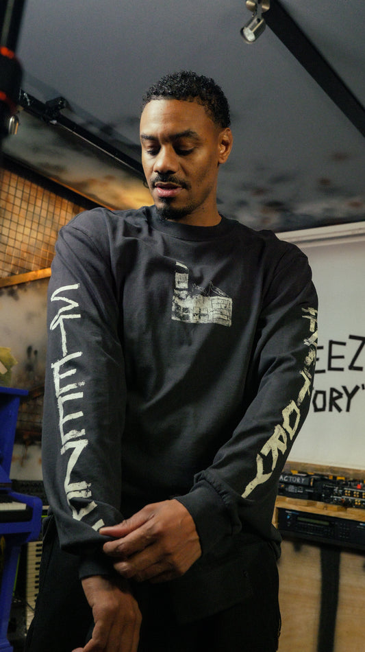 Steeze Factory Long Sleeve Tee - Black - Limited Edition