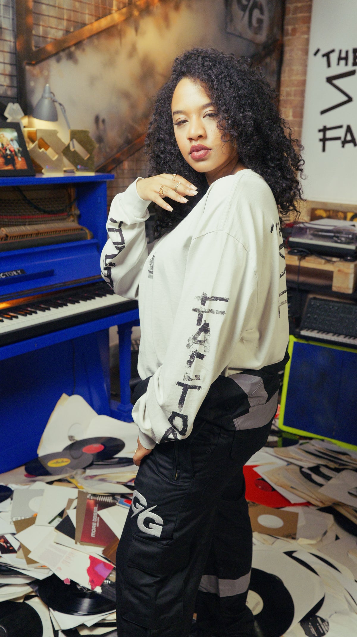 Steeze Factory Long Sleeve Tee - Faded Bone - Limited Edition